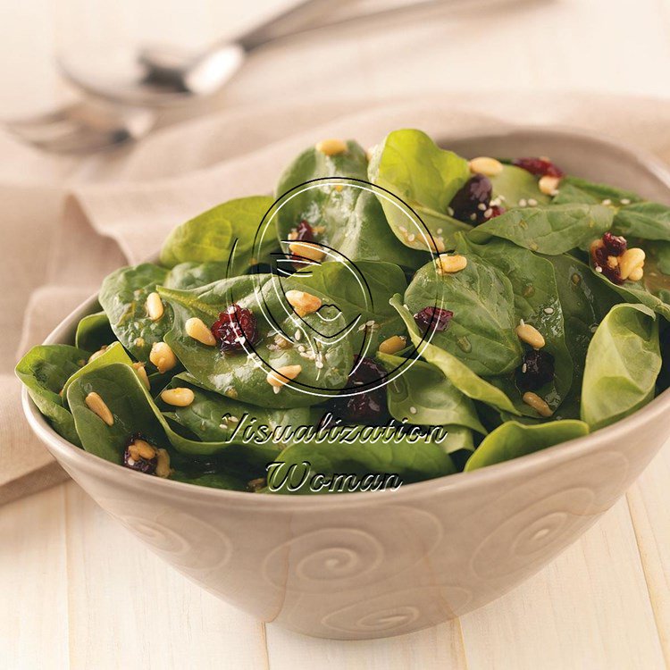 Curry-Cranberry Spinach Salad