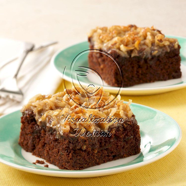 Chocolate Zucchini Cake with Coconut Frosting