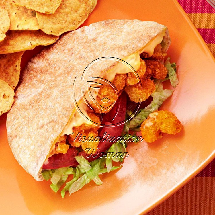 Cajun Popcorn Shrimp Sandwiches