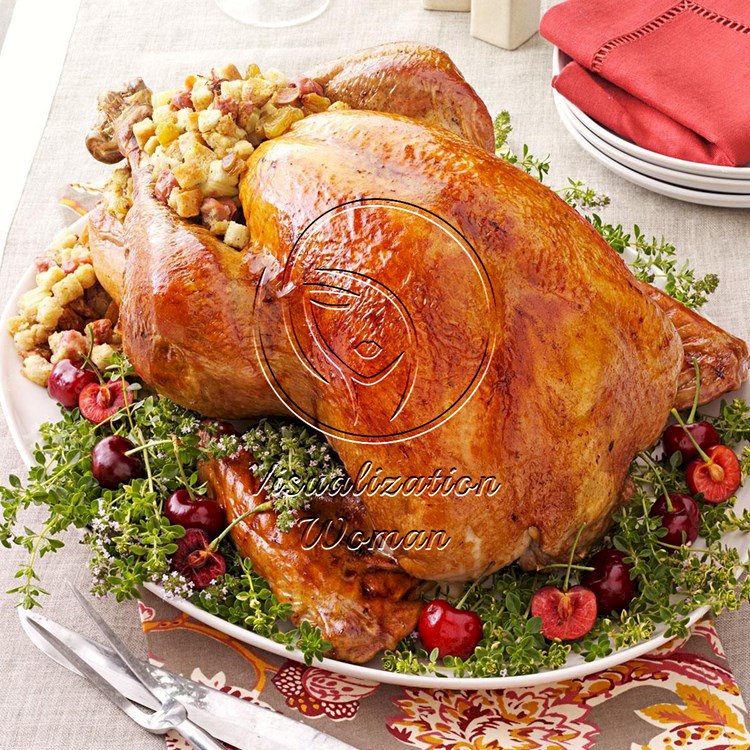 Turkey with Cherry Stuffing