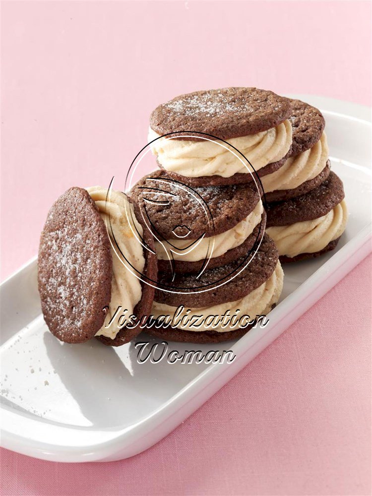 Chocolate Peanut Butter Sandwich Cookies