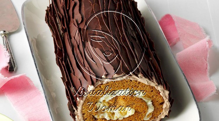 Chocolate Gingerbread Yule Log